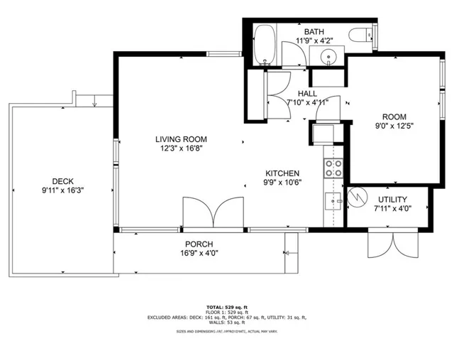 Guest House with Dimensions
