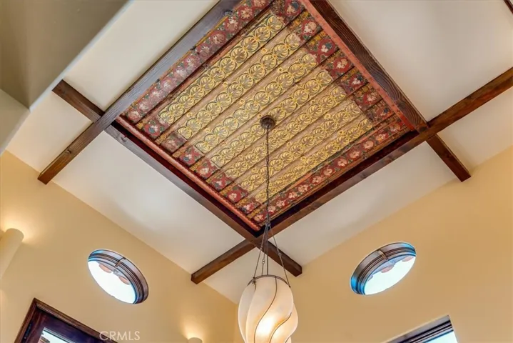 Ceiling of stairwell.