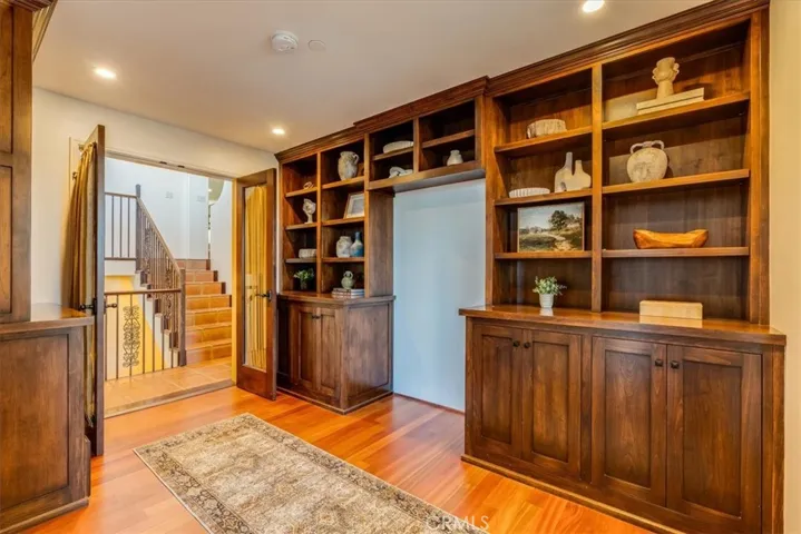 Library off two bedrooms (office).