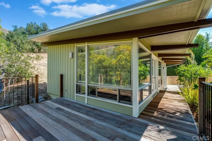 Deck overlooking the creek.