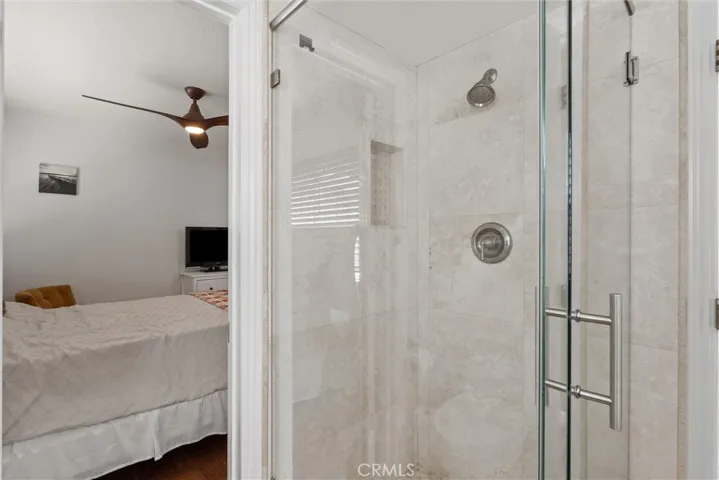 Bathroom attached to main level bedroom.