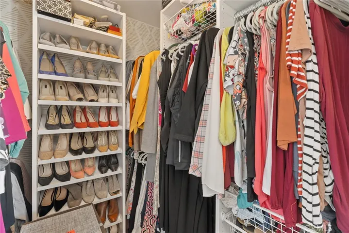 Custom closet in Primary Bedroom