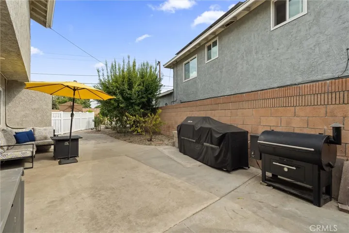 Large outdoor patio.