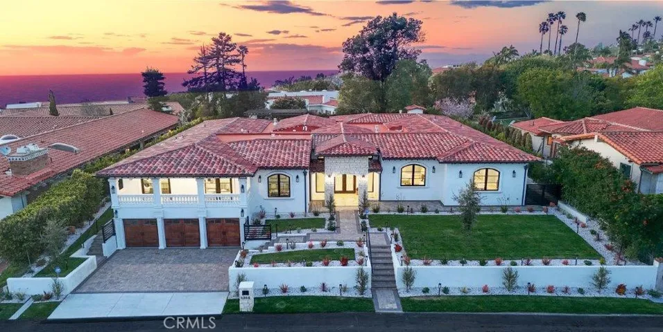 Front Elevation at Sunset