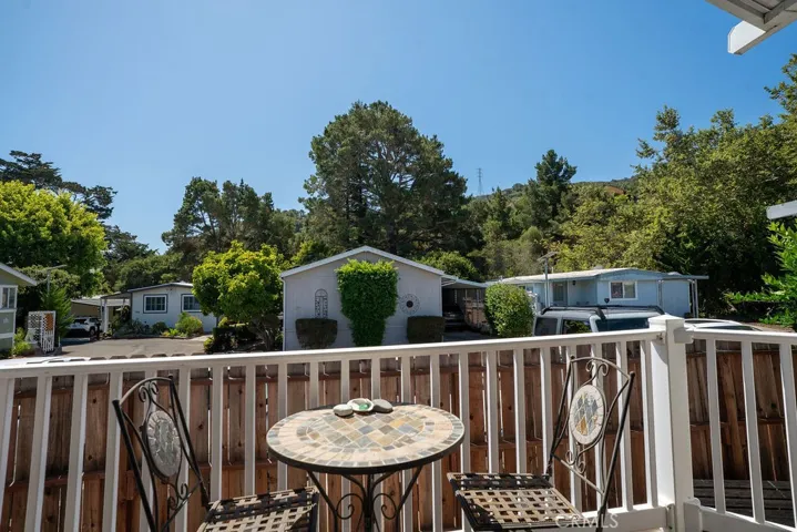 Front deck with views