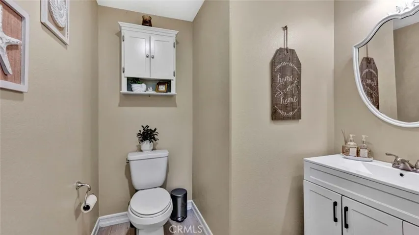 Downstairs powder room