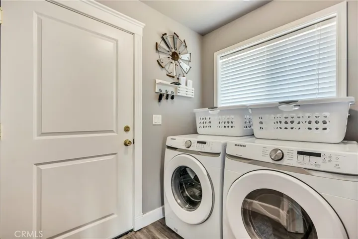 Separate laundry room inside