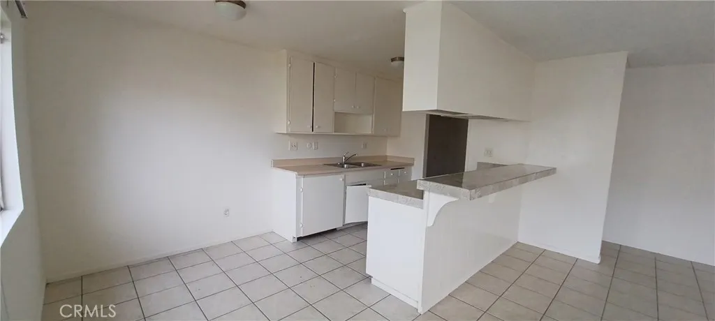 eating area and kitchen