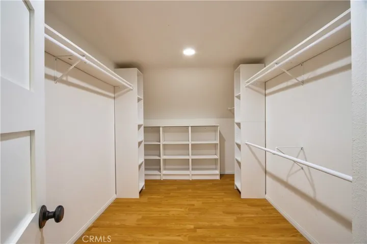 Walk in primary closet