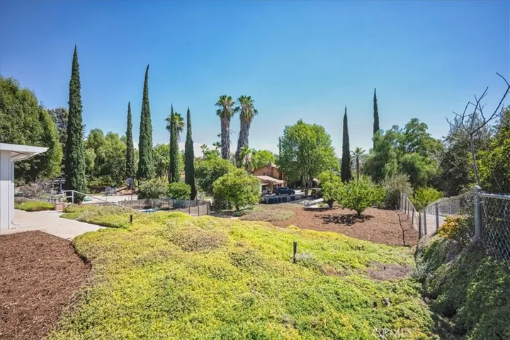 View out to backyard