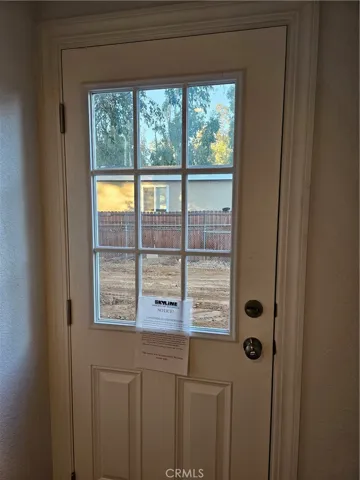 2nd entry/exit door from laundry room