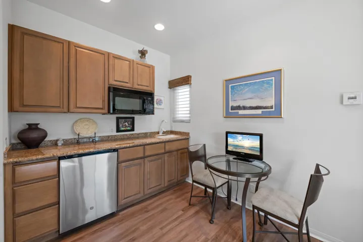 Microwave + Under Counter Refrigerator
