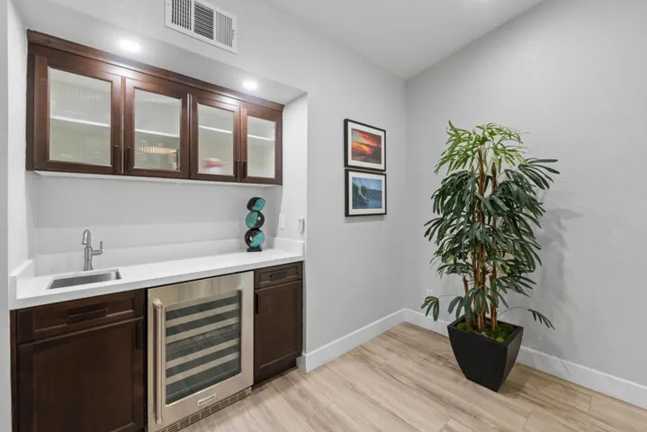 Wet Bar + 46 Bottle Wine Cooler