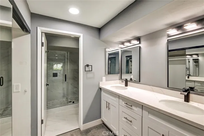 DUAL SINKS AND NEW CABINETS