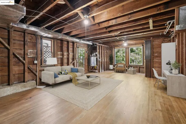 Virtual Staging bonus unfinished basement room