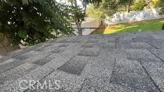 Back yard top view to park