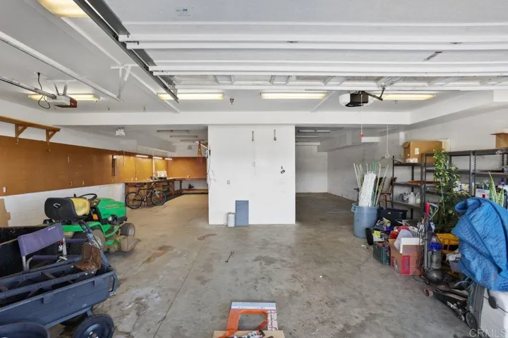 1500 SF garage.  Also has a closet for canned food storage. Dumb waiter to send groceries to kitchen