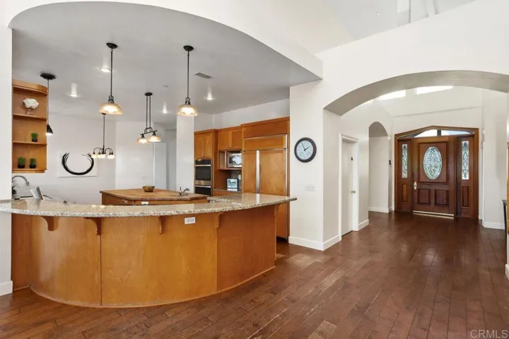 open to family room