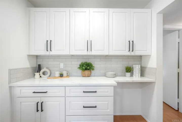 Kitchen expanded to include a beautiful hutch with added counterspace!