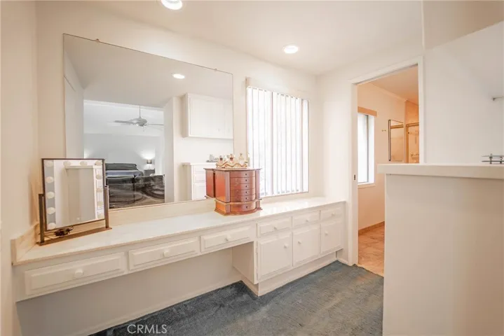 PRIMARY BATHROOM VANITY & DRESSING AREA
