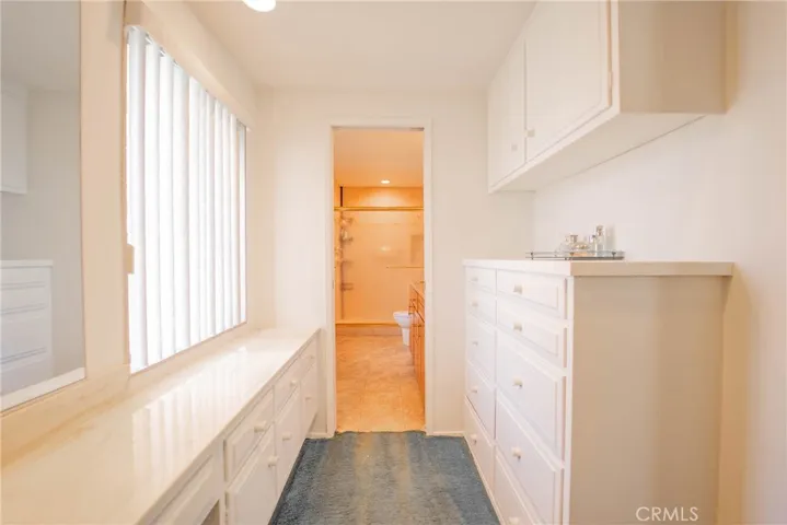 PRIMARY BATHROOM VANITY & DRESSING AREA