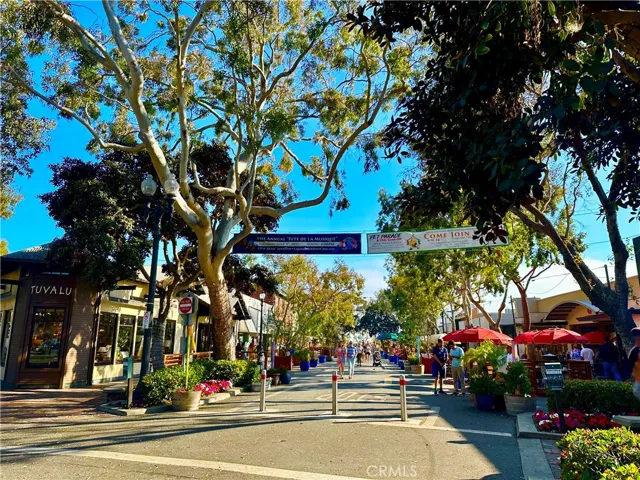 Downtown Laguna Beach, where you can enjoy restaurants and shopping