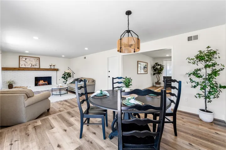 View of the dining area looking towards the Family Room.