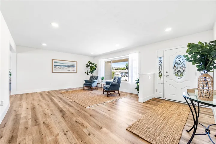 Front entry and Living Room