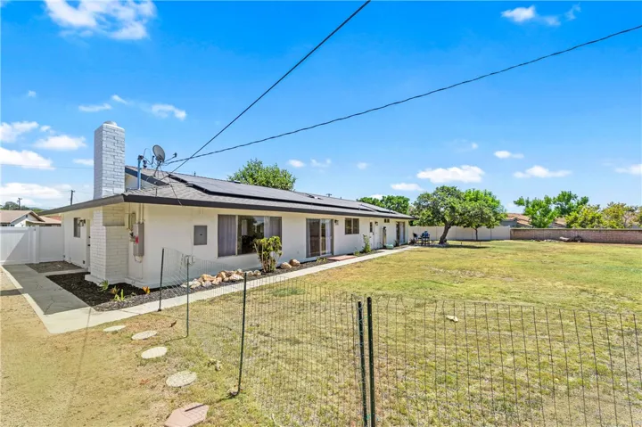 Backyard and back of the home