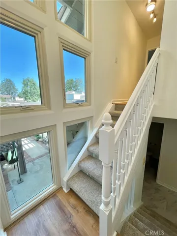 beautiful view next to stairs