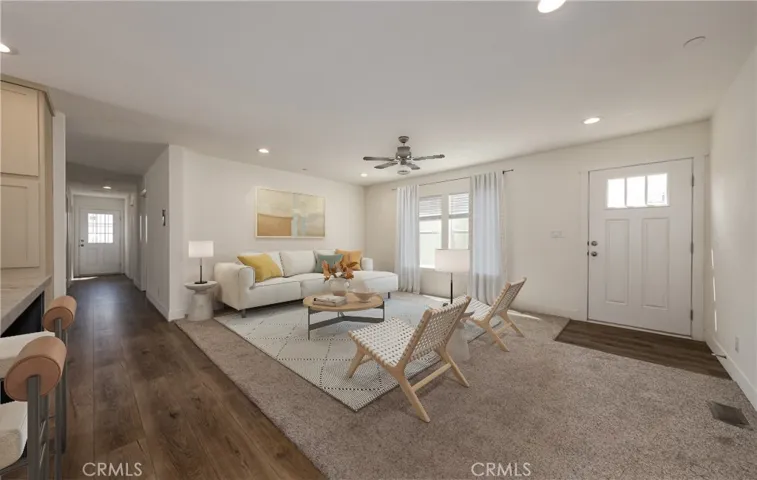Living room staged