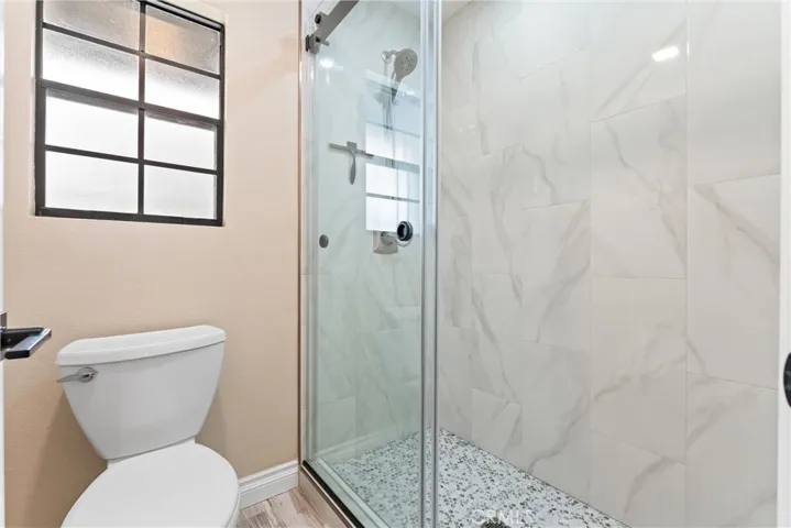 Gorgeous Shower with privacy door.