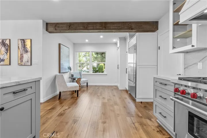 The dining/breakfast nook in the kitchen area make for a great spot for a morning cup of coffee.