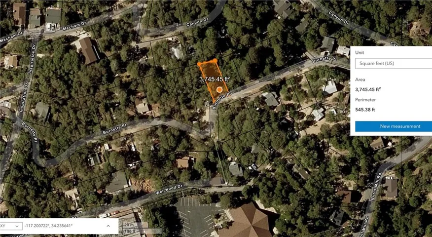 Satellite view of the lot