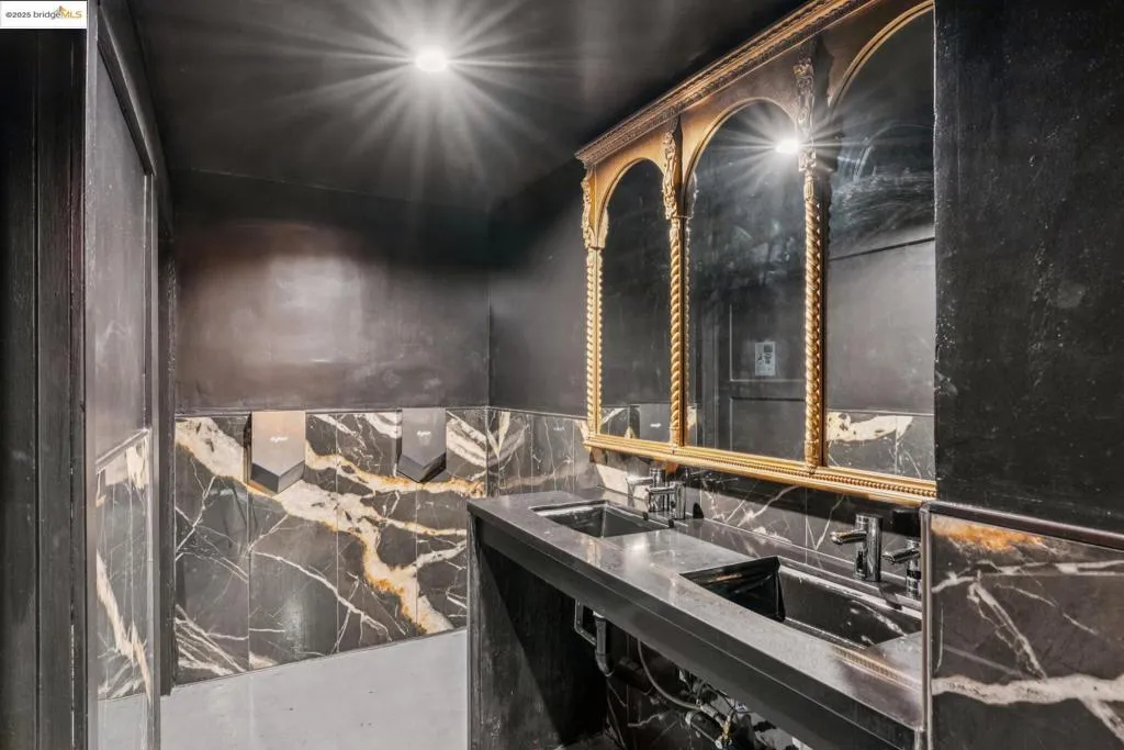 Full bathroom with double vanity