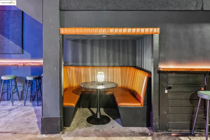 Dining room featuring unfinished concrete floors