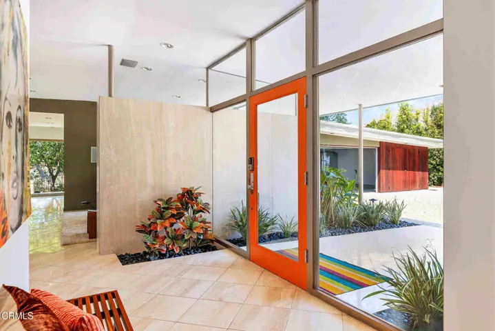 Entry to garage