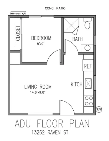 ADU floorplan