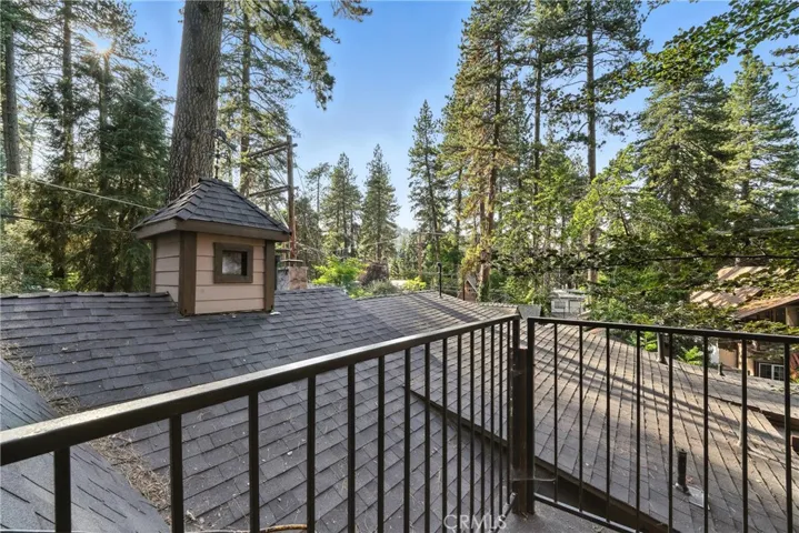 Facing northwest: 2nd-story balcony overlooking main home