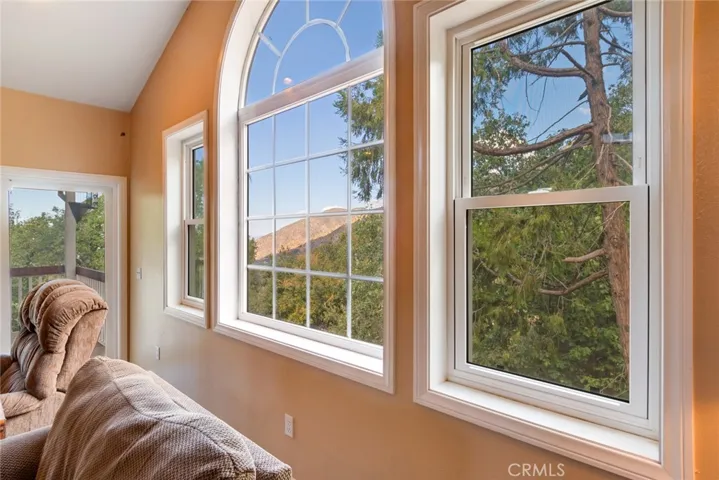 View out the living room window