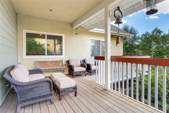 Deck off of the living room