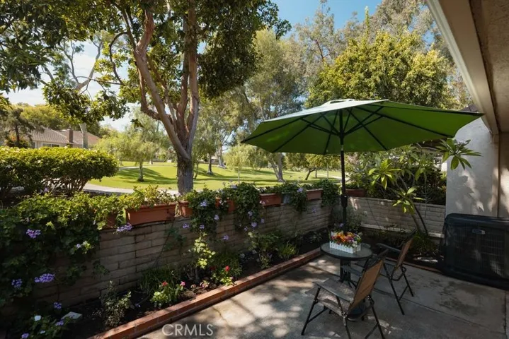 Rear patio looking out to Greenbelt