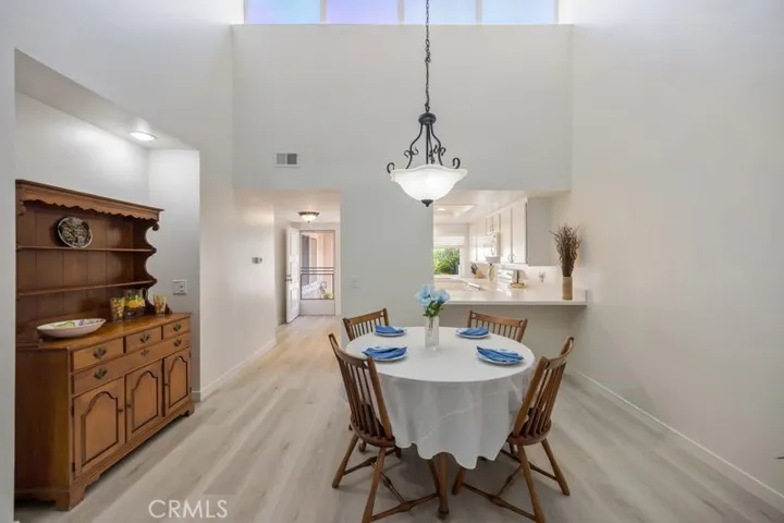 Dining Area with Hutch Niche and Recessed Light