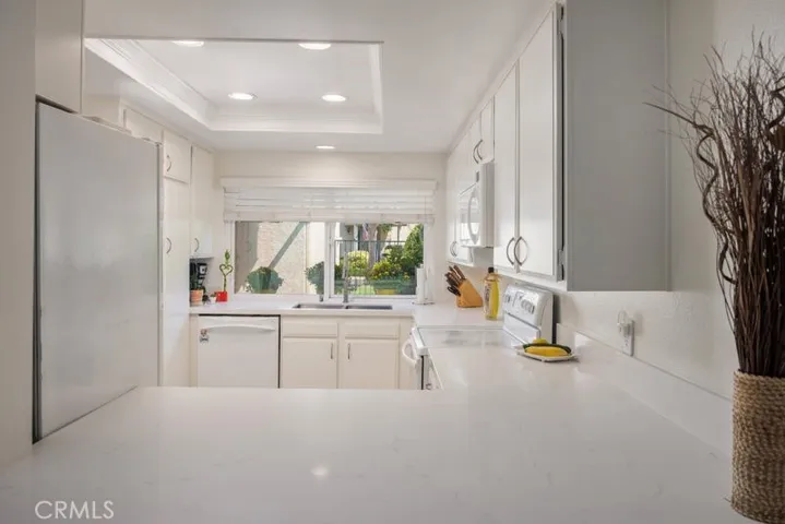 Kitchen from Breakfast Bar with New Quartz Counters