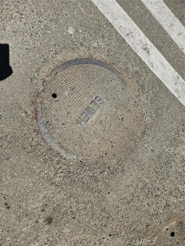 Sewer Cap outside of the building.