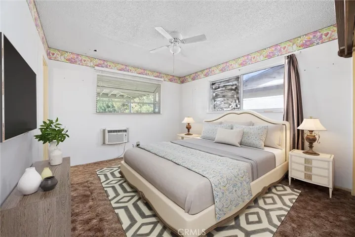 Digitally staged to show potential layout