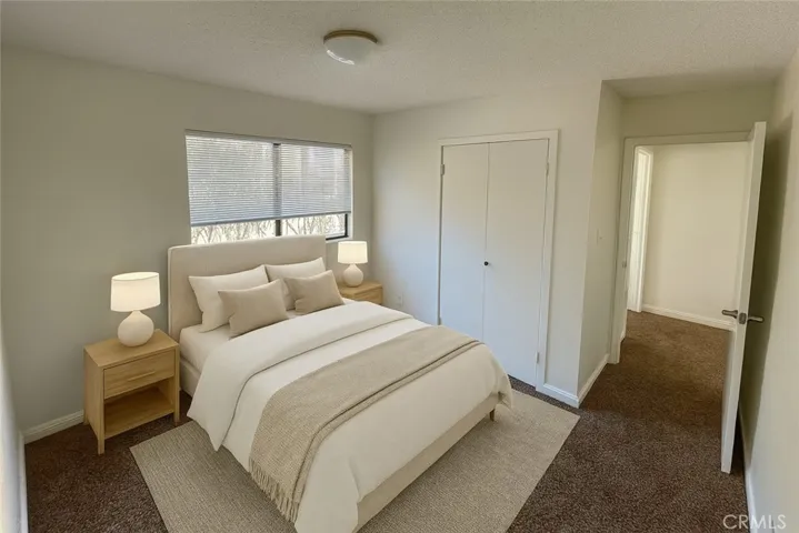 Virtually staged bedroom 3
