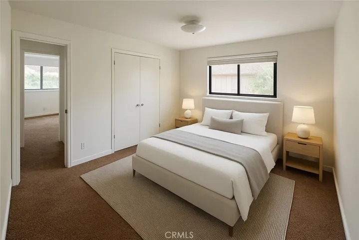 Virtually staged bedroom 2