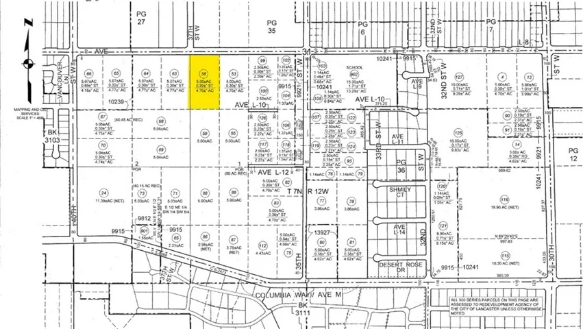 0 Vac/ave L8 Pav Vic 37th Stw, Lancaster, California 93534