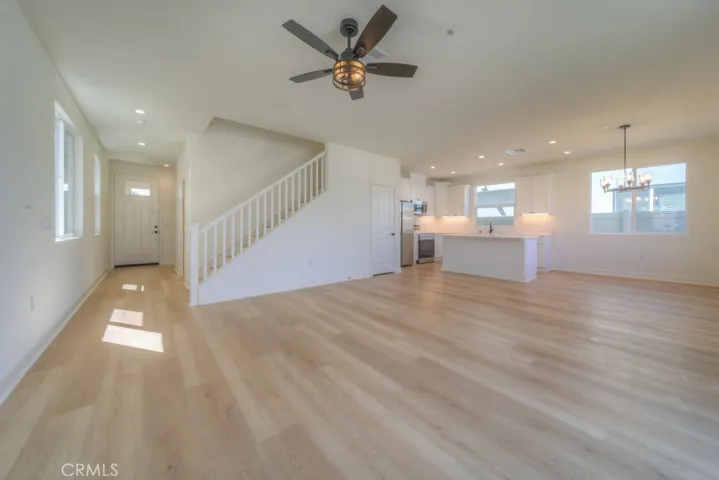 Entire first floor & bathrooms to be 7mm SPC luxury flooring. Planks are 8-9" wide and 60" long.